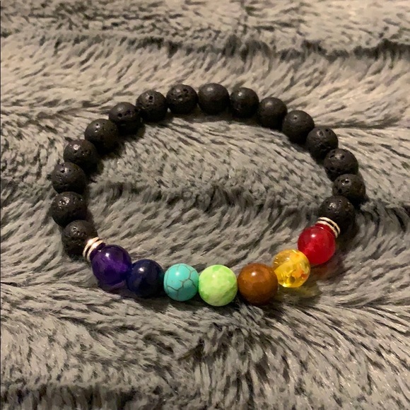 7 Stone chakra healing bracelet - Picture 2 of 2